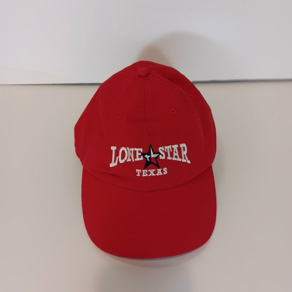 Lone Star Texas Mens Red Baseball Cap Strapback Fishing / Anytime Hat - Dog Daze - Picture 8 of 9